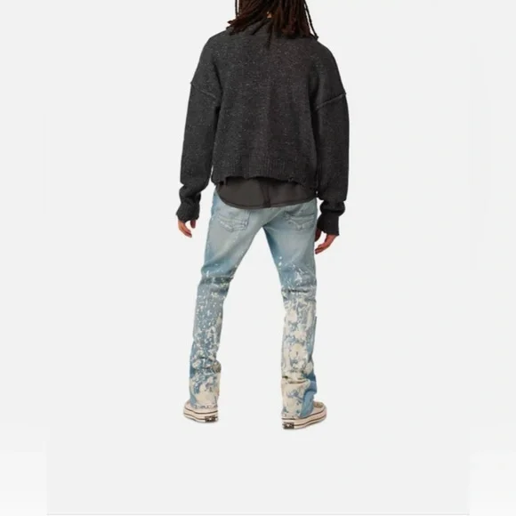 Hudson Jeans Walker Kick Flare Jean Men's in Painter Blue, 29 - Picture 2 of 12